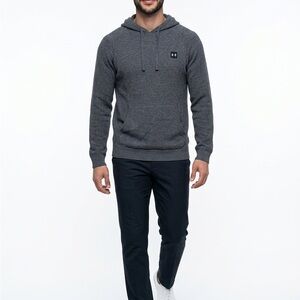 Under Armour Charcoal Knit Hooded Pullover size md